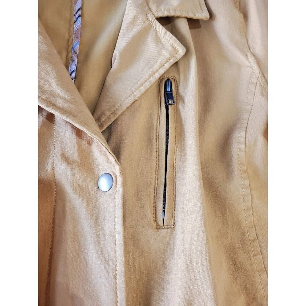 Eden Society Womens Mustard Yellow Drawstring Cinch Waist Jacket XL - Picture 7 of 10
